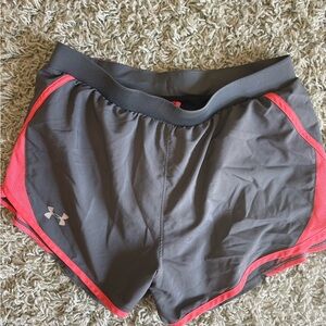 Under Armour Women's Athletic Shorts in Gray and Pink